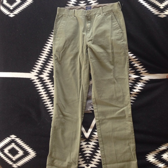 Men's j crew 'the bleeker' 32x34 nwot green