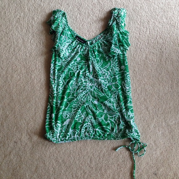 INC - Green/White Top- S