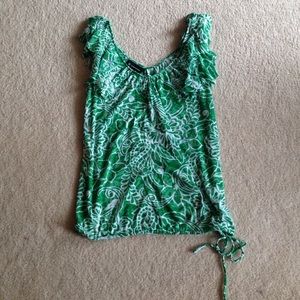 INC - Green/White Top- S