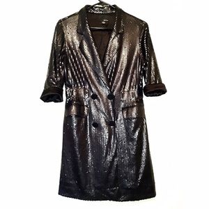 Greylin long sequin jacket