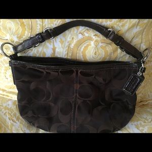 Coach brown bag, used,