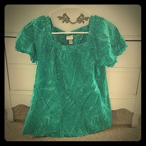 Teal shirt