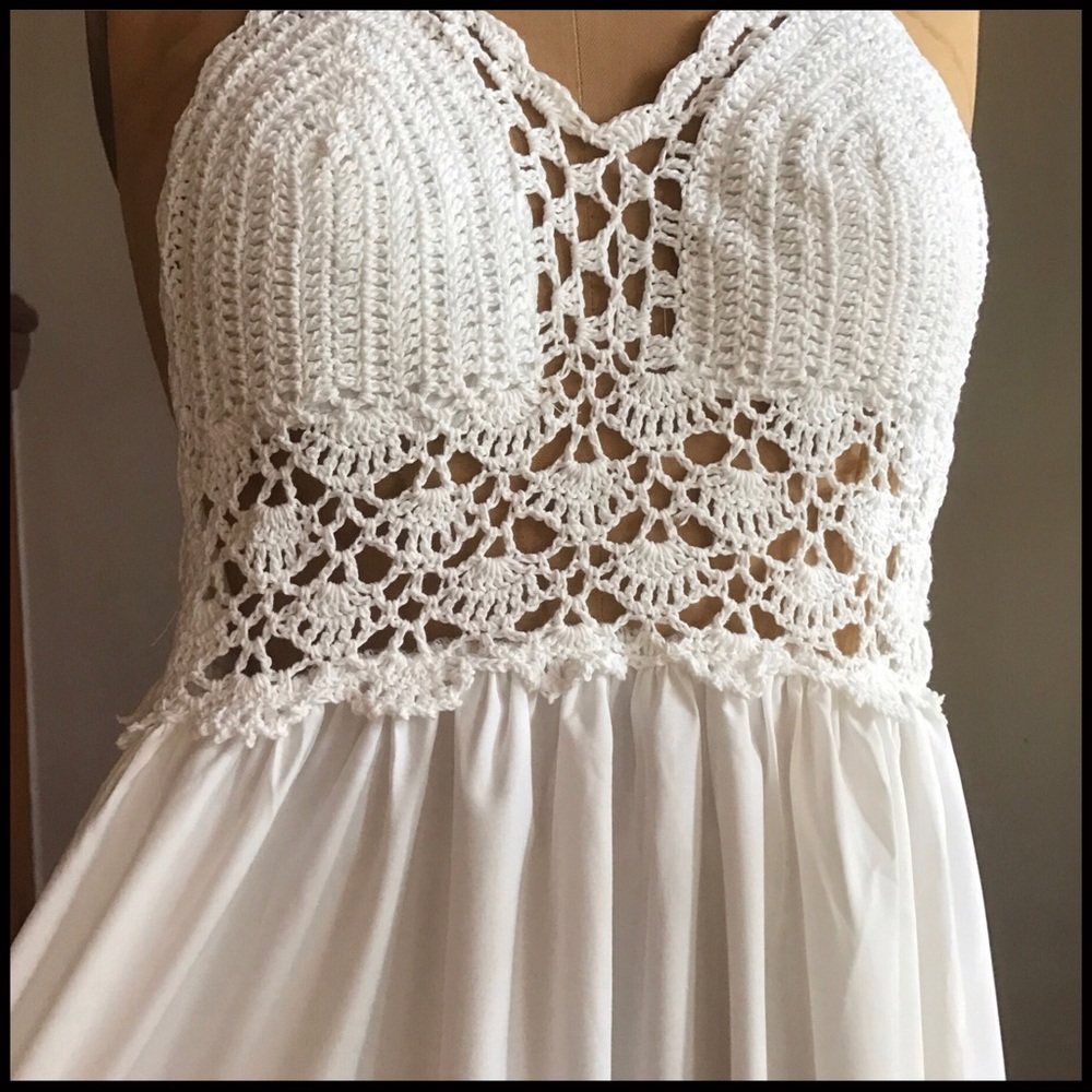 Boho Crochet Maxi Dress - Picture 5 of 7