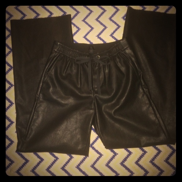 Banana Republic Monogram Leather Pants - Picture 5 of 8