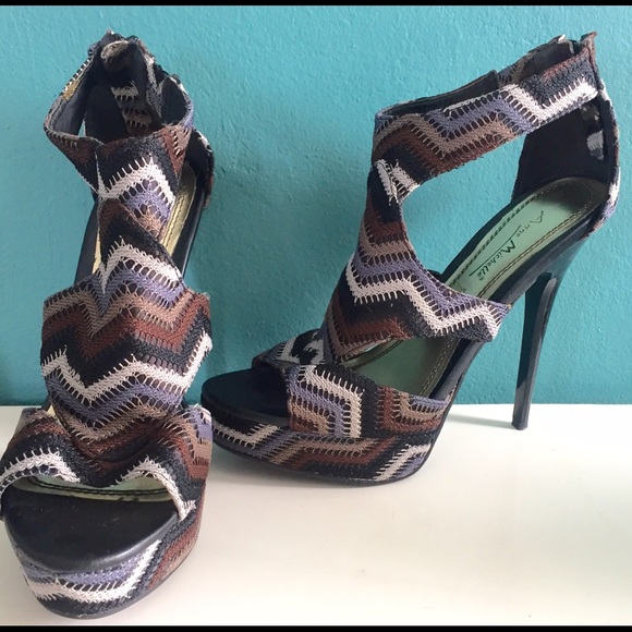 Chevron Patterned Stilettos