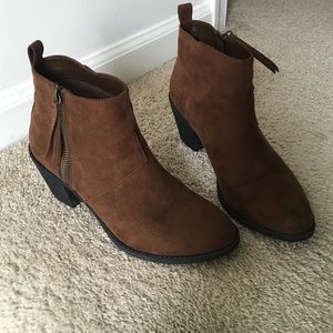 Brown booties!