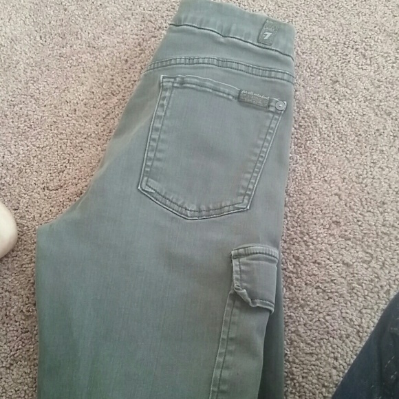 Seven for all Mankind army green jeans