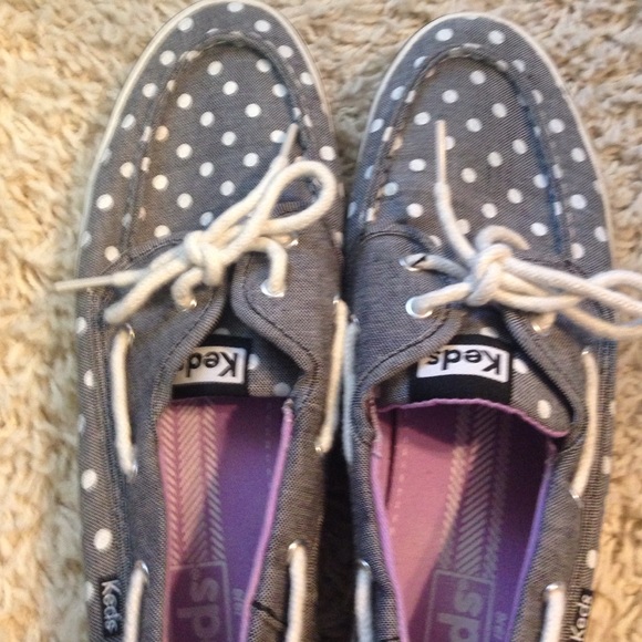 Keds polka dot worn once Sz 8