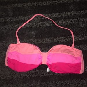 Cute bandeau bathing suit top from pink!!! 😍😍😍