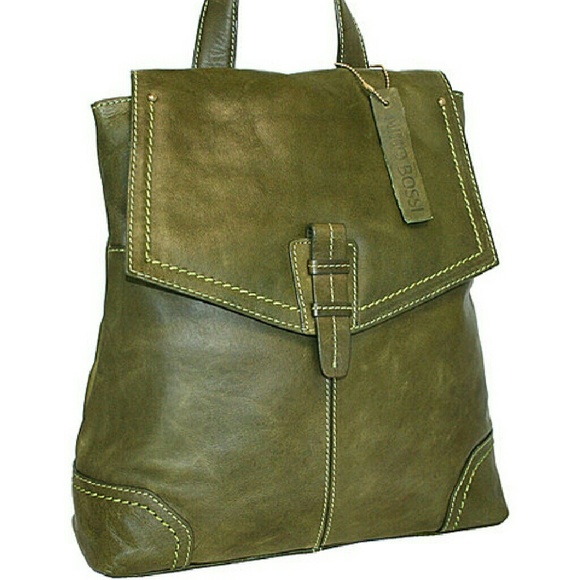 Green Samba leather backpack - Picture 1 of 3