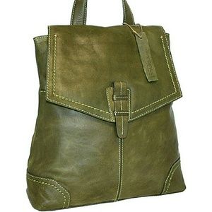 Green Samba leather backpack