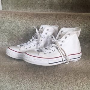 100% Authentic White AllStar Converse High Tops