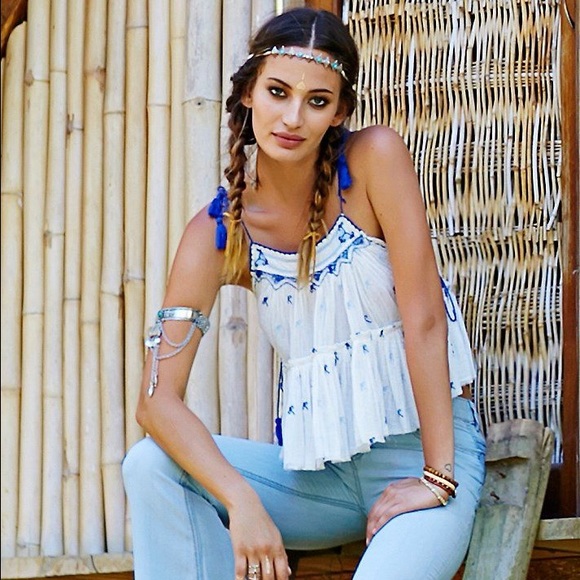 ❌SOLD❌Free People Crinkle Magic Power Tank - Picture 3 of 4