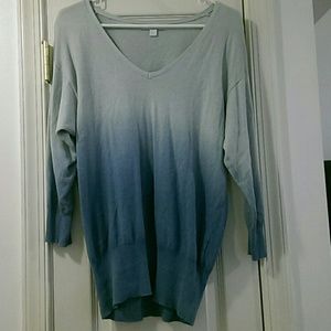 Blue ombre sweater