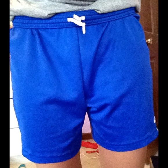 Nike blue soccer shorts