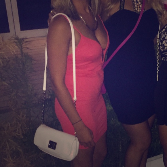Hot pink dress