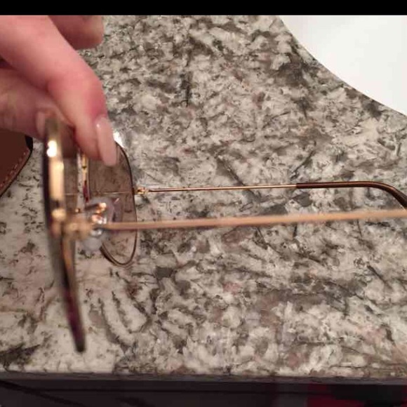 Ray Ban Gold Gradient Aviators - Picture 4 of 4