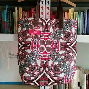 Paisley print tote