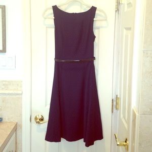 H&M navy blue polka dot dress size 6