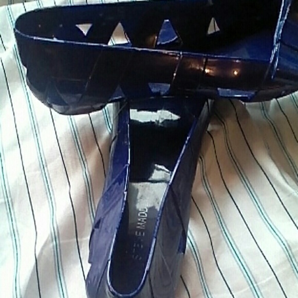 STEVE MADDEN JELLY SHOES BOW ON FRONT PURPLE - Picture 3 of 4