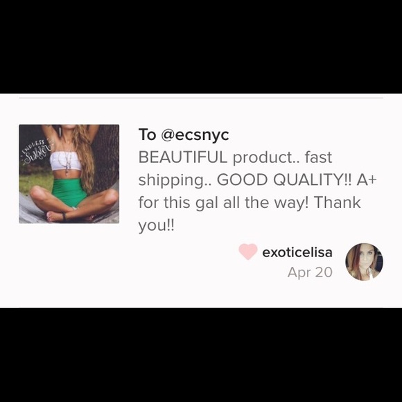 High Waist Boho Chic Bandeau Bikini - Picture 4 of 4