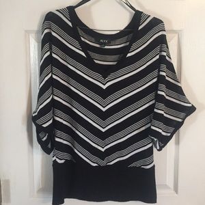 Black and white shirt