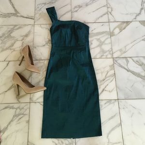 Modcloth dress in a reflective green