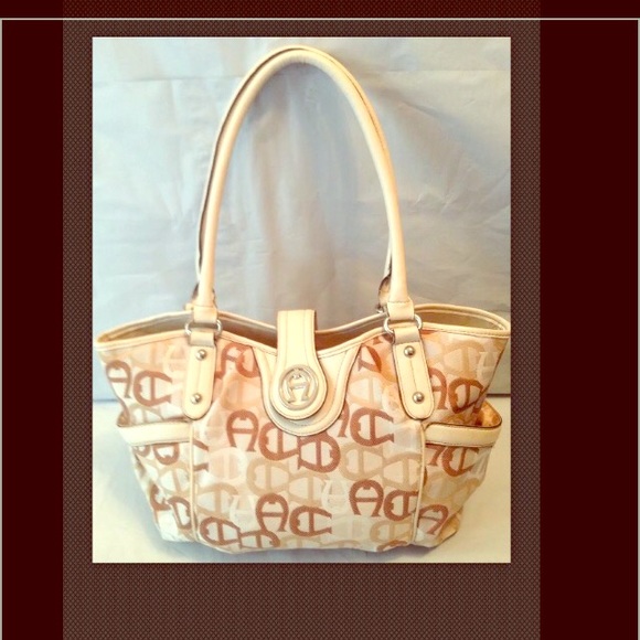 Etienne Aigner Beige Handbag Shoulder Bag Large