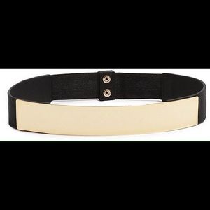 Marciano gold metal plate belt