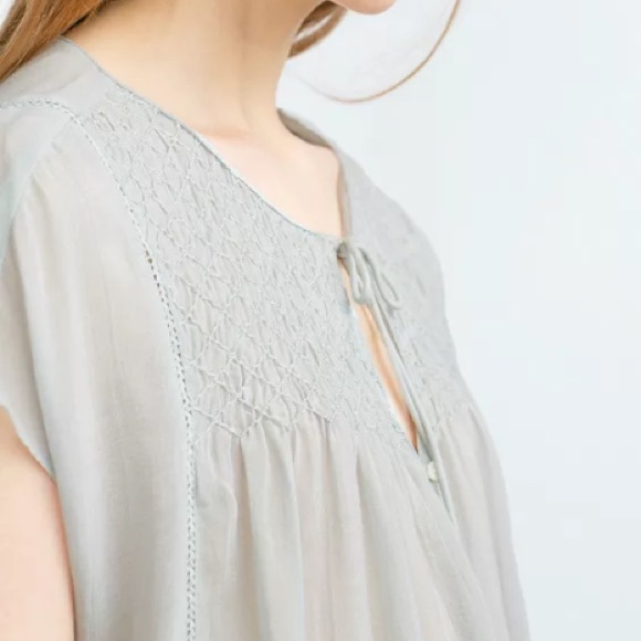 Zara blue/gray tunic - Picture 2 of 5