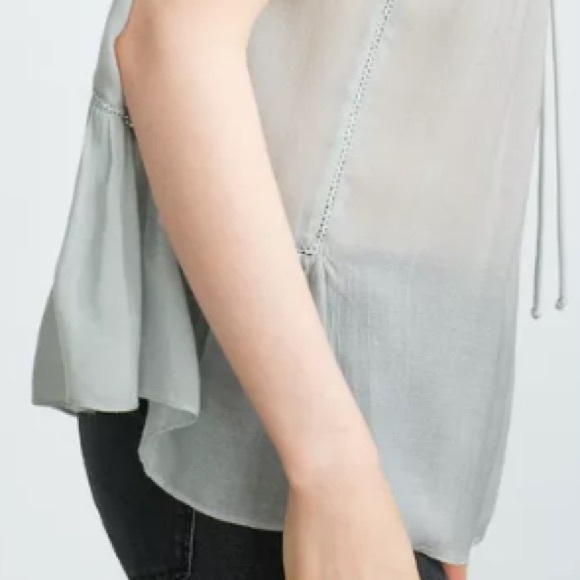 Zara blue/gray tunic - Picture 4 of 5