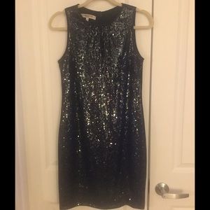 Evan Piccone black, sequin, cocktail dress, size 6