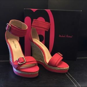 Michael Antonio Red Espadrilles, size 6