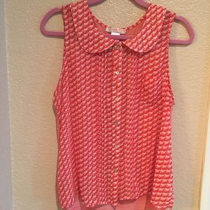 Free People Orange Blouse