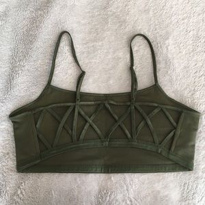 PacSun Nollie XOXO Bralette Olive M