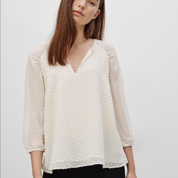 Babaton Augustus Dot Silk Blouse