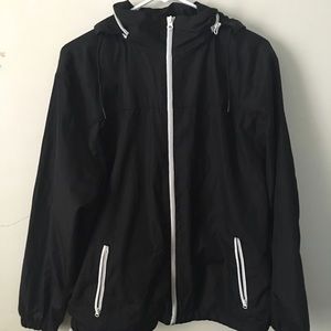 Black Windbreaker/Rain jacket