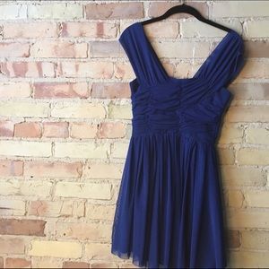Flowy Blue Skater Dress