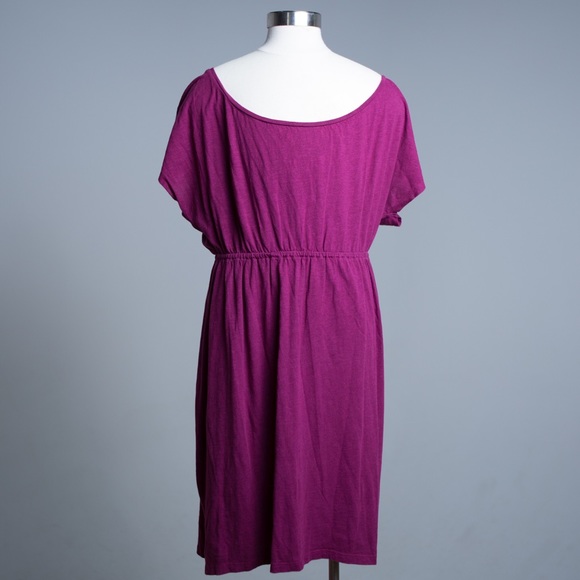 Purple comfy high-low dress