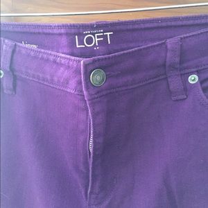 Loft purple skinny jean.