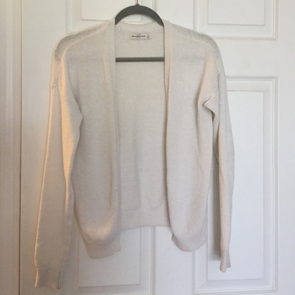 Abercrombie and Fitch white cardigan