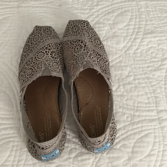 Toms Grey Crochet Women's Classics - Picture 1 of 3