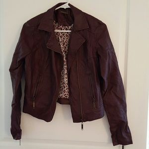 JouJou Faux leather crop Jacket size Medium