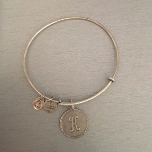 ⛔️sold⛔️K initial Alex and Ani bracelet