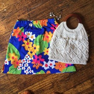 Bright flower Vintage Skort!