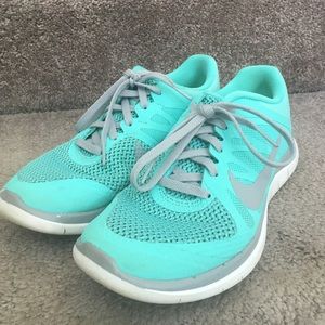 Tiffany blue Nike Free Runs