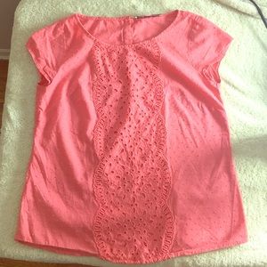Ann Taylor Loft pink spring/summer top