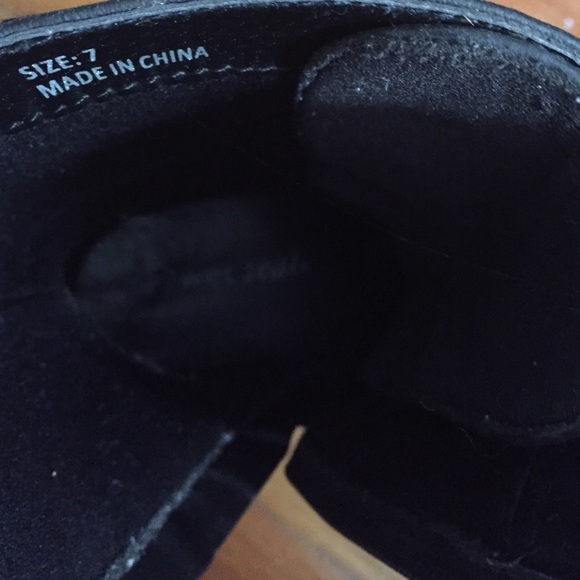 Wet seal black studded combat boots - Picture 4 of 4