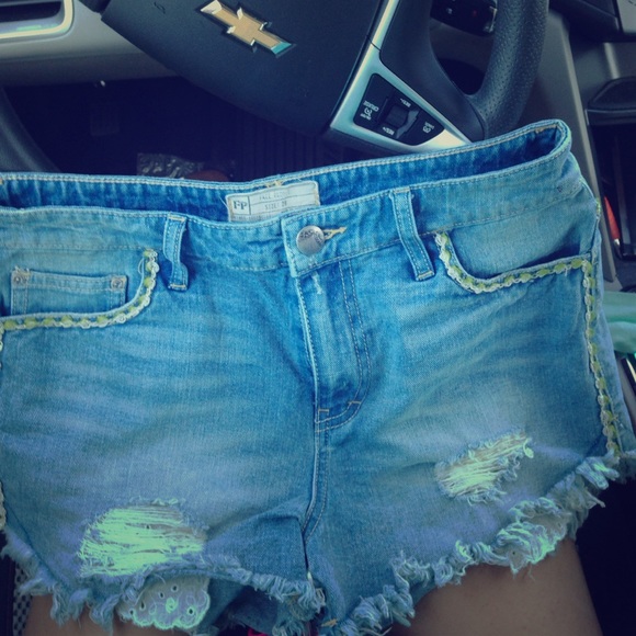 Free people jean shorts