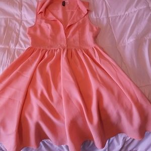 Peach colored summer dress